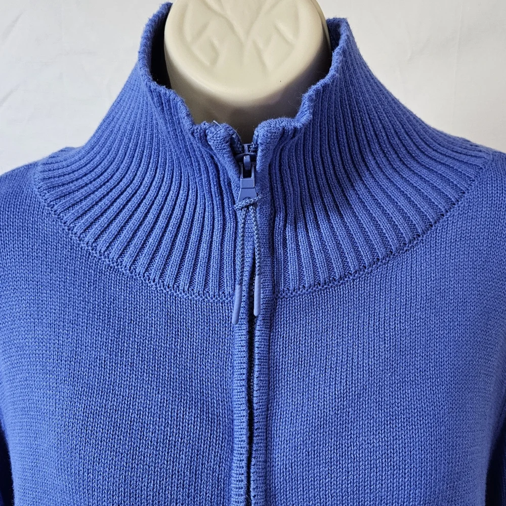 [NWT] Talbots Long Sleeve Mock Neck Sweater Jacket - Picture 3 of 13